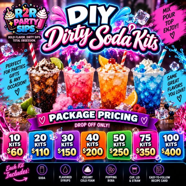 Dirty Soda DIY Kits (Just Add Ice)