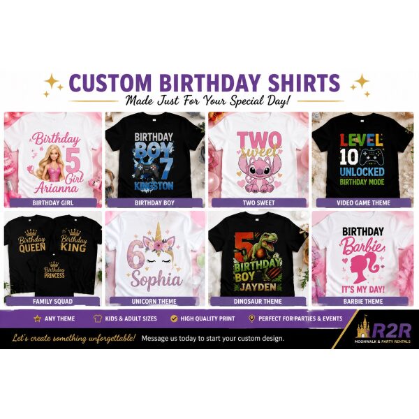 Custom Birthday Shirts