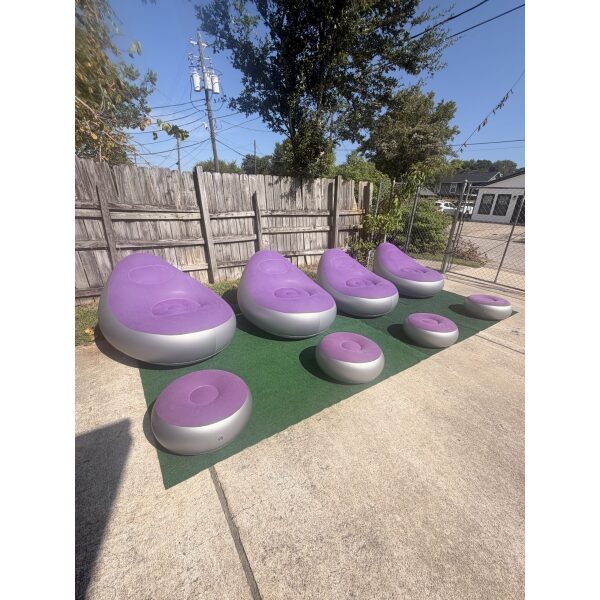 Inflatable Lounge Chair And Stool Package