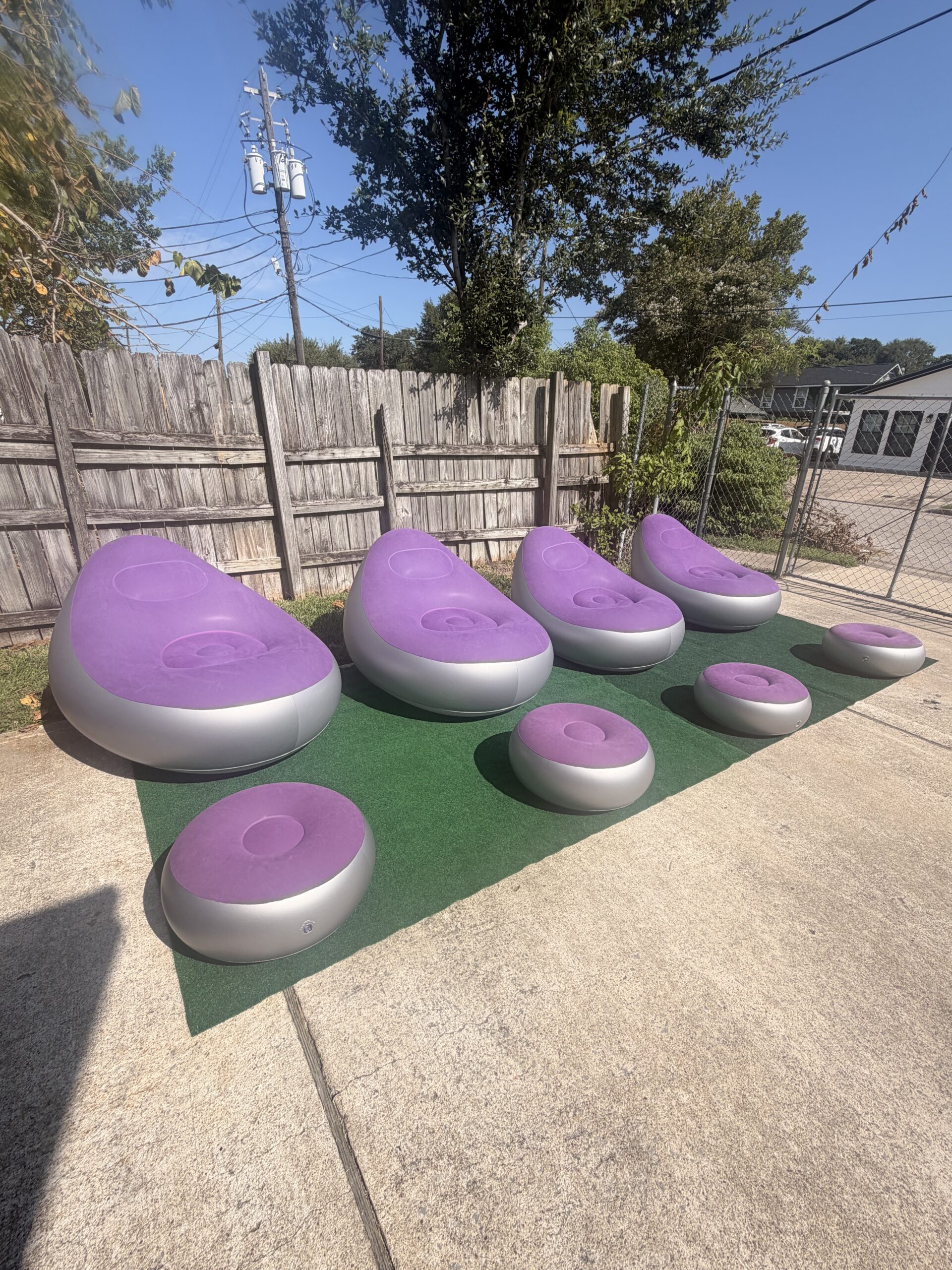 Inflatable Lounge Chair And Stool Package Inflatable Lounge Chair And Stool Package